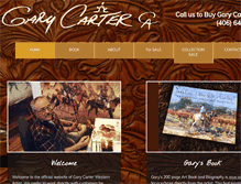 Tablet Screenshot of garycarterwesternartist.com